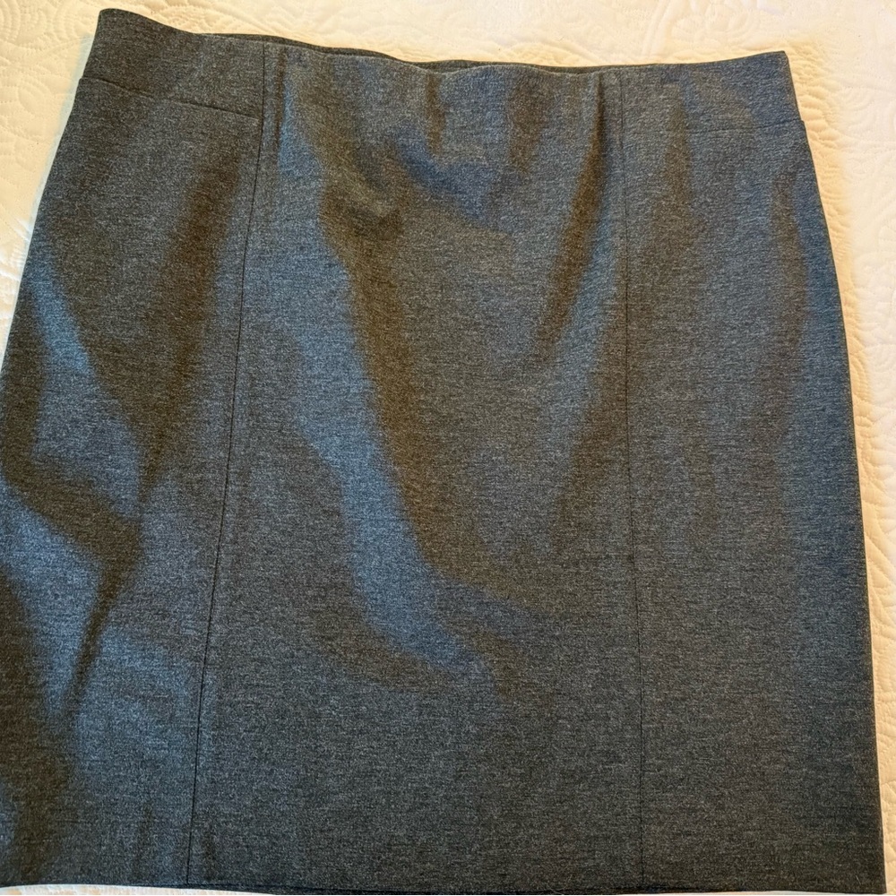 J. Jill Charcoal Ponte Pencil Skirt